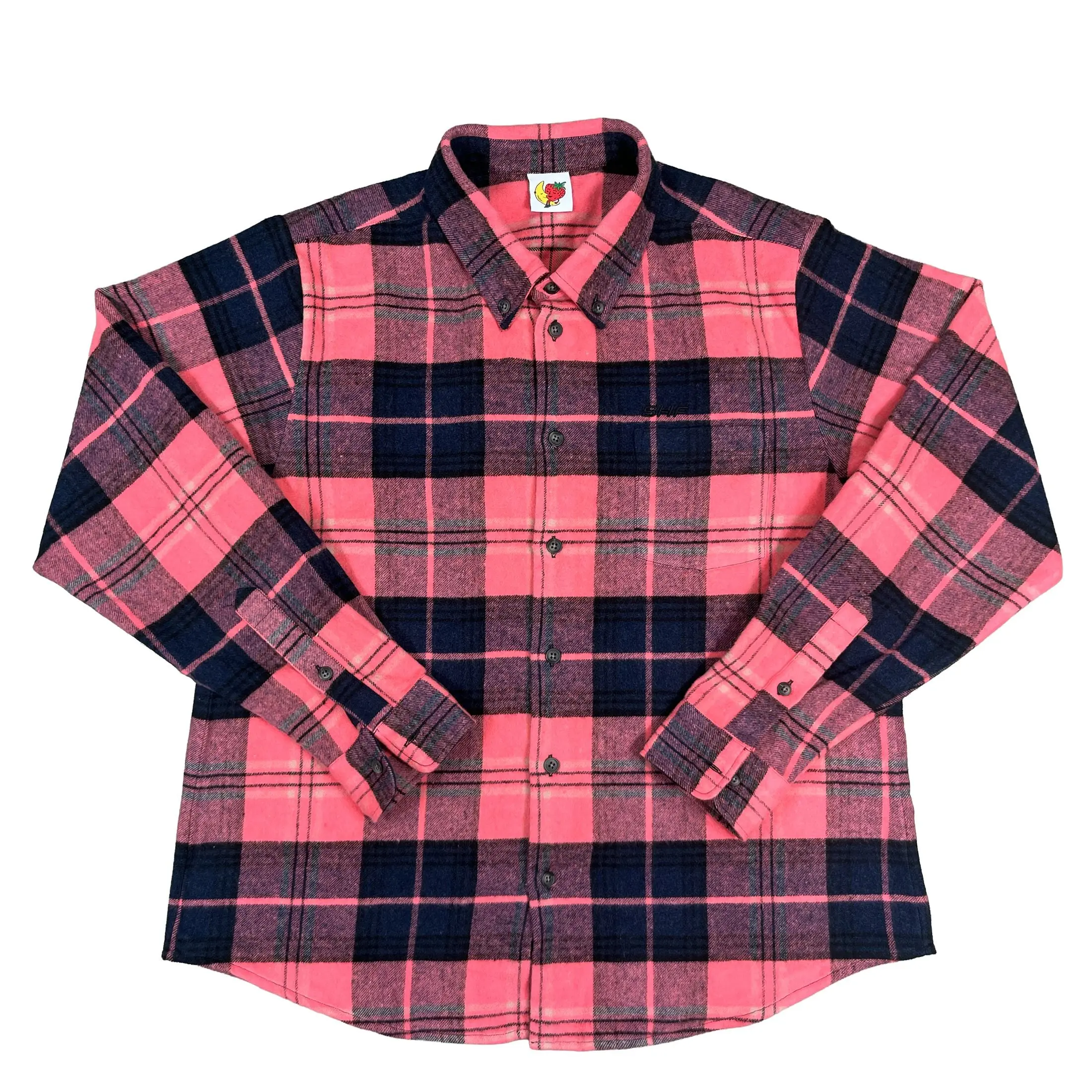 Flannel Button Down - Pink