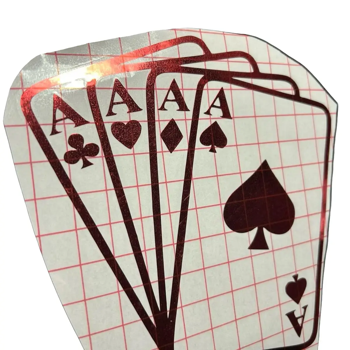 Aces Cards Car Decal - Decals for Vehicles, Truck Accessories, Car Exterior Sticker Accessory