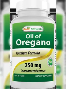Best Naturals Oregano Oil 250 Mg Softgels, 120Count