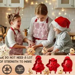 3 Pack Dough Presser Pocket Pie Molds, Holiday Mini Pie Mold, Party Potluck Hand Pie Molds Tin, Party Food Apple Pie Mold, Pumpkin Cookie Cutters, for Festivals and Parties