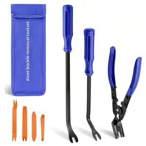 Professional Car Interior Trim Removal Tool Kit - Multi-Purpose Dashboard, Console & Door Panel Pry Tools with Non-Slip Grip & Scratch-Proof Design for Auto Repair & Modification