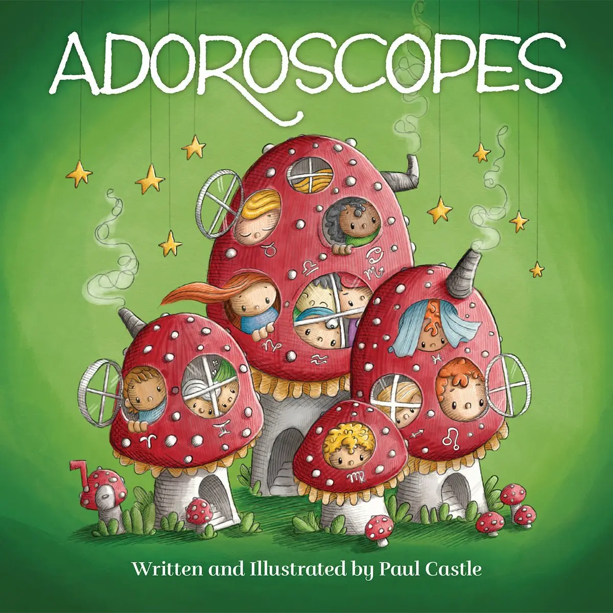 Adoroscopes Book - An Illustrated Guide to the 12 Adorable Signs of the Zodiac Hardback 7x7 56 Pages Full Color English Edition - Sweet Paul Castle St