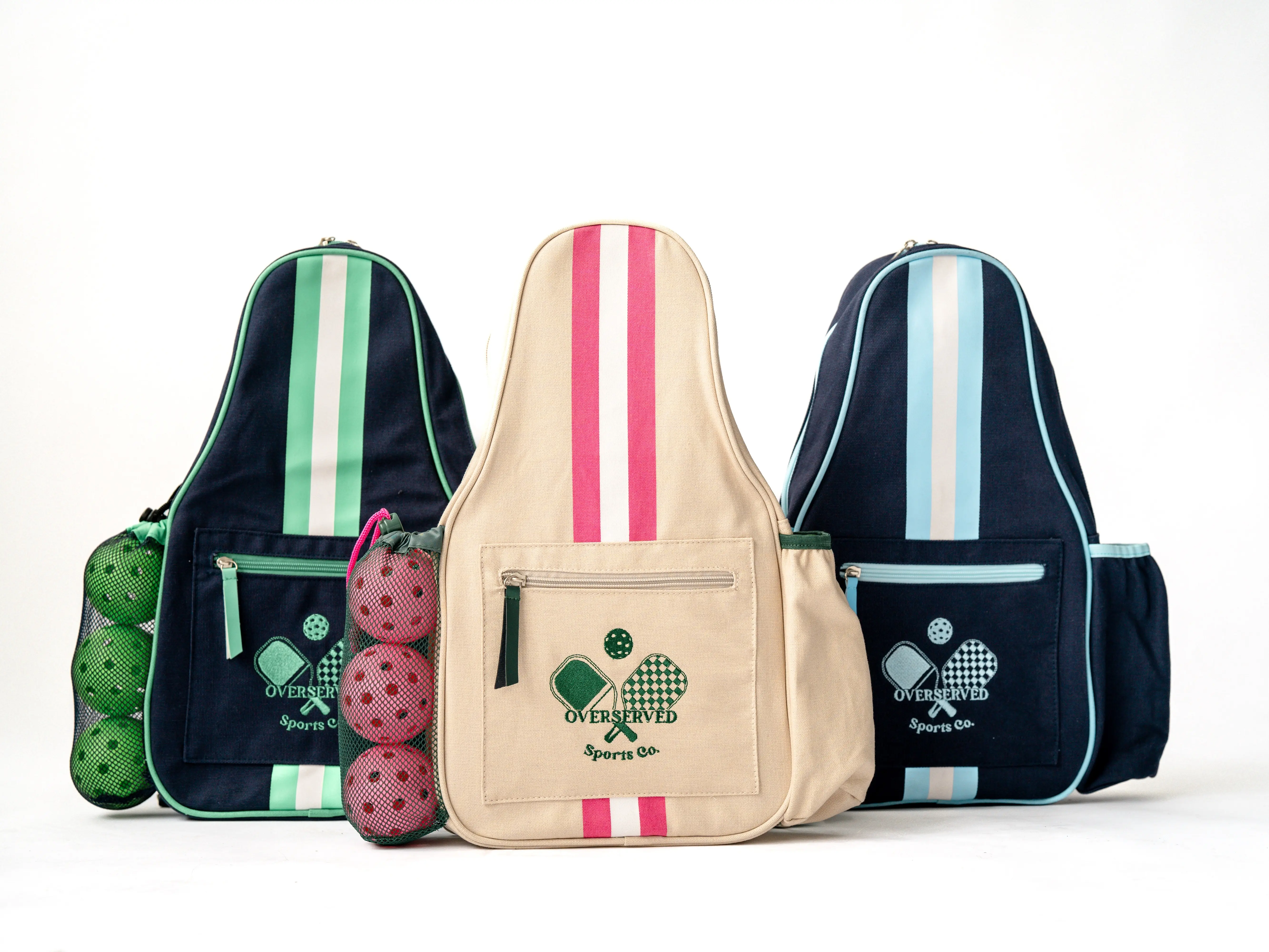 Overserved Pickleball Bag -Sling Strap or backpack, Multiple colors tennis pickleball