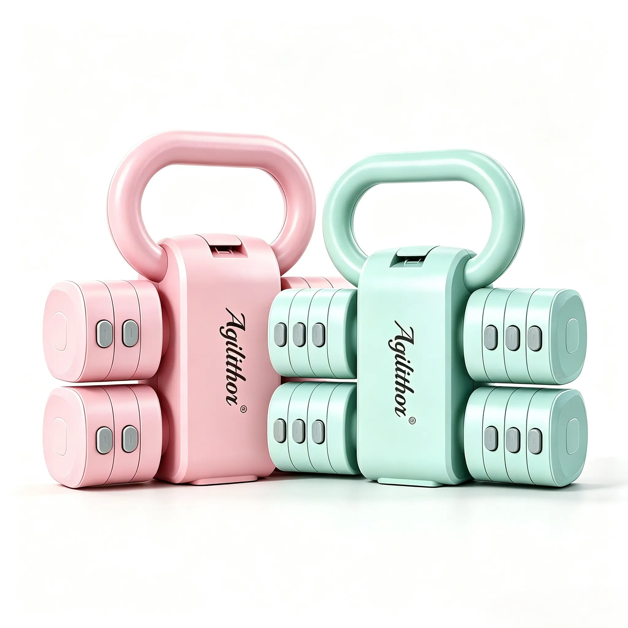 Women's 2-in-1 Adjustable Kettlebell Dumbbell Set, 1.1-12.1 lbs, Quick Weight Adjustment, Converts Between Kettlebell & Dumbbell, Ideal for Pilates & Full Body Strength Training arm shoulder