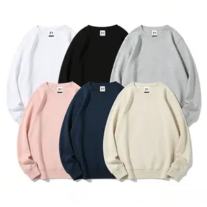 Oversized Cotton Crewneck Sweatshirts, 6 Colors Cute Fashion Outfit, Comfort Solid Color Pullovers - Perfect Valentine's Day Gift for Him & Her, Ideal Present for Family & Friends
