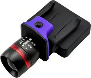 Zoomable Super Bright LED 600LM Headlamp with Hat Clip-on Design for Outdoor Adventures