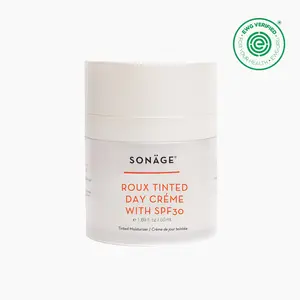 Sonage Roux Tinted Day Creme with SPF 30 + Hydrating SPF 30 Moisturizer + Ceramides, Niacinamide + Zinc Oxide + Non Toxic, Reef Safe