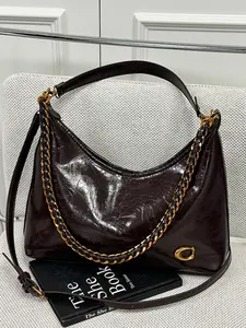 Women's Large-Capacity Vintage Cracked Leather Handbag, Stylish Crossbody Bag, Perfect Mother's Day Gift, Ideal for Travel and Work