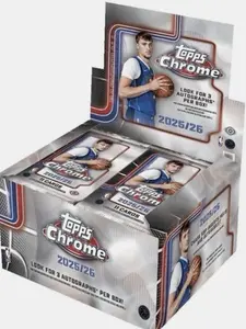 2025 Topps Chrome Basketball - Jumbo Box - 3 Autos