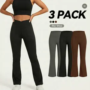 CQQNBV Women's High-Waisted Slim Flare Leggings - Women's Clothes with Tummy Control Elastic Waist, Fitted Cut, Stretchy Ground-Gripping Fabric, All-Season Gym Wear for Yoga & Streetwear