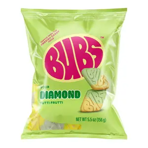 Swedish Bubs Sour Diamond Tutti Frutti 5.5oz Classic Nostalgic Sweet & Sour Delight Snack Swedish Candy Bonbon