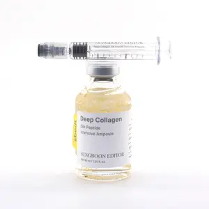 Sungboon Editor Deep Collagen Silk Peptide Intensive Ampoule (40ml) - Hydrating Hyaluronic Moisturizer with Restore, Firming Benefits for Skincare, Smooth, Hydrate