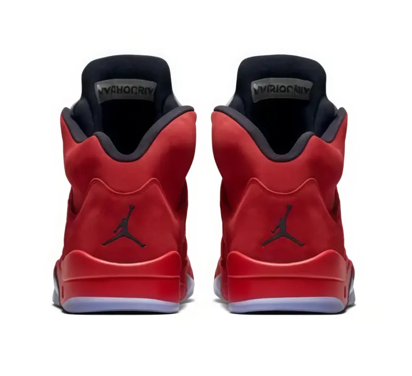 Brand New Hip Hop Daily Matching Bright Red High Top Basketball Shoes Invisible Monochrome Reinforced Stitch Spliced Suede Retro Style Unisex For Men Women Reinforced Seams Durable Long Time Wear