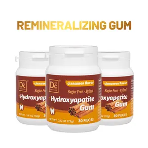 DC24 Daily Care Remineralizing Chewing Gum – Nano Hydroxyapatite & Xylitol Formula, Sugar-Free, Aspartame-Free, Mint / Cinnamon