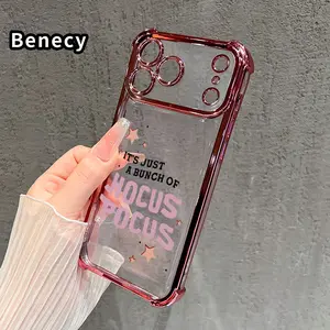 Hocus Pocus Magic Pattern Phone Case Compatible with iPhone 17 Pro Max 16 15 Plus Air 14 13 12 11 E Featuring Strengthened Four Corners Soft Back for Drop Protection