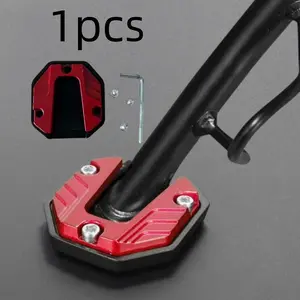 Motorcycle Modification Side Footrest Accessories, Aluminum Alloy Foot Rest Plate, Durable Larger Auxiliary Side Kick Block, Anti-Slip Edge