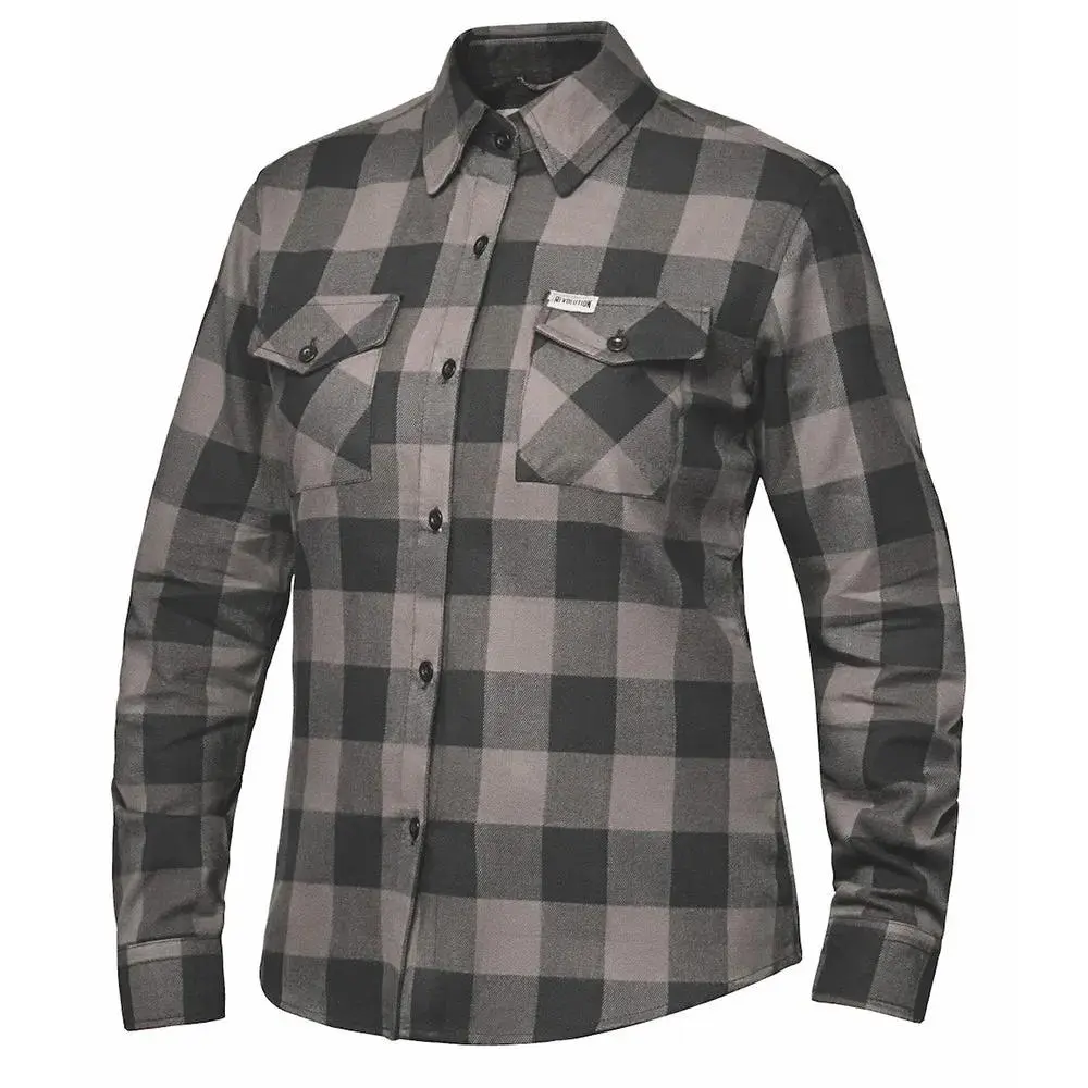 Ashwood - Women's armored Motorcycle Flannel Shirt