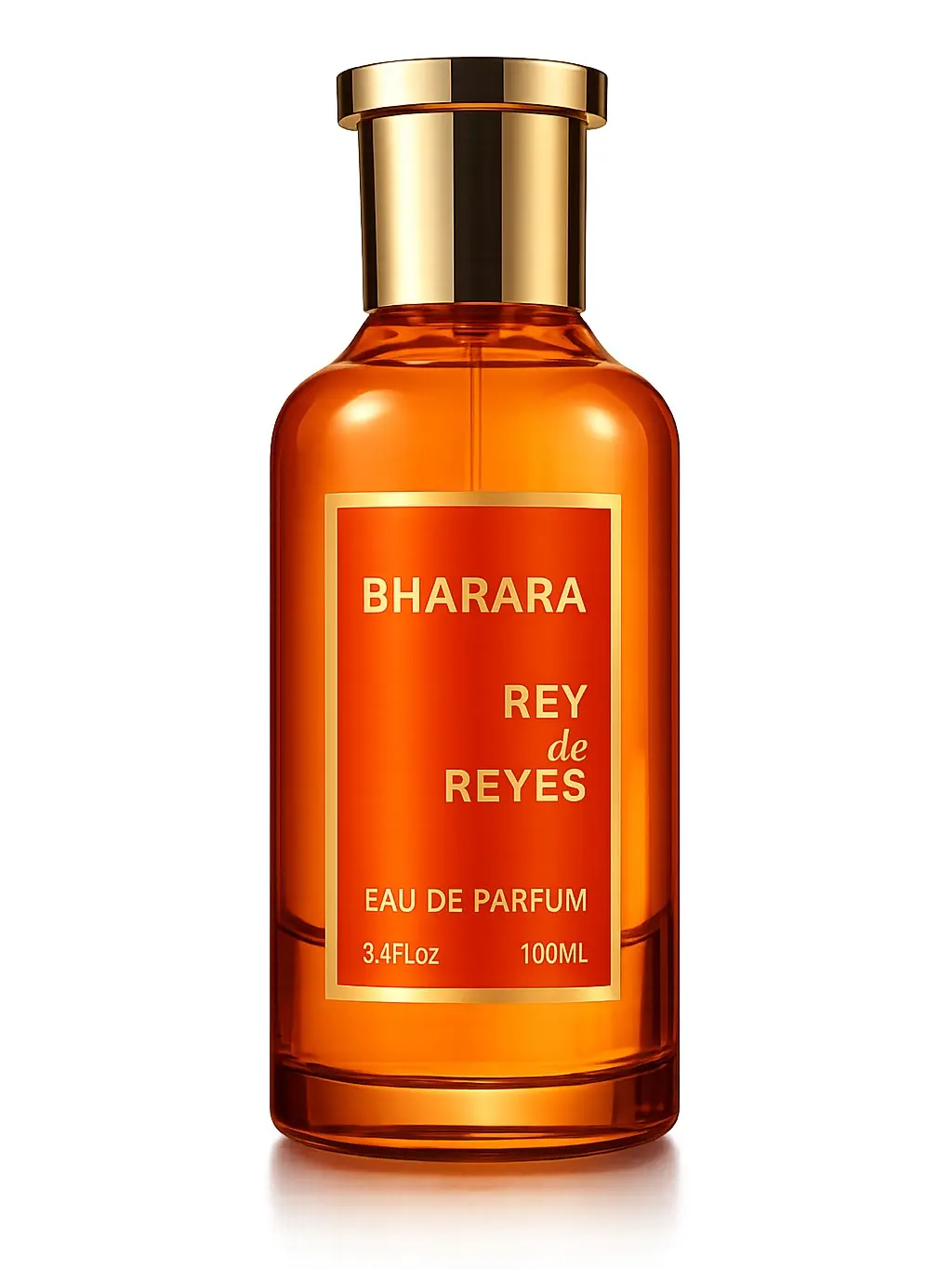 Bharara | Rey De Reyes (Orange) | Unisex Fragrance | 100 ML - 3.4 OZ | Eau De Parfum | Saffron - Mandarin & Orange