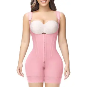 SHAPESHE Shapewear for Women Hourglass Bodysuits Corset Garment with Zipper Crotch