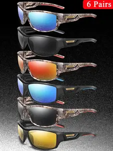 Men's Camo Frame Polarized Sunglasses, Outdoor Sports Sunglasses, Unisex Active Sunglasses for Cycling, Travel, Beach, Outdoor Sports, Party