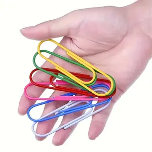 30-Pack Large Coated Paper Clips, Assorted Colors, Office & Home Document Organization, Durable Clip Holders, Office Supplies, Paperclips