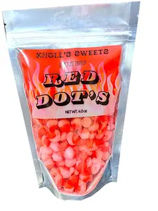 Knoll's Sweets Cinnamon Red Hot Freeze Dried Candy, Bold Flavor, Fresh Breath, Delicious Cinnamon infused candy, resealable shareable packaging