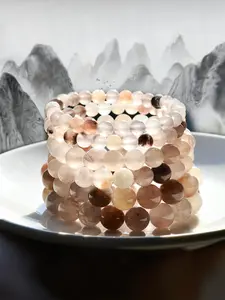 Natural Crystal Stone Strawberry Quartz Beaded High Quality Bracelet, Fashionable Jewelry for Women & Men, Trendy All-match & Exquisite Jewelry for Birthday Gift, Bead Bracelets