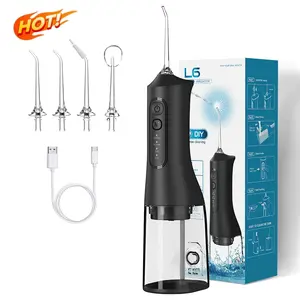 4 Modes Portable Water Flosser Oral Irrigator - Rechargeable Cordless IPX7 Waterproof Teeth Cleaner  Adjustable Pressure Dental Pick for Travel Home Braces & Daily Oral Hygiene