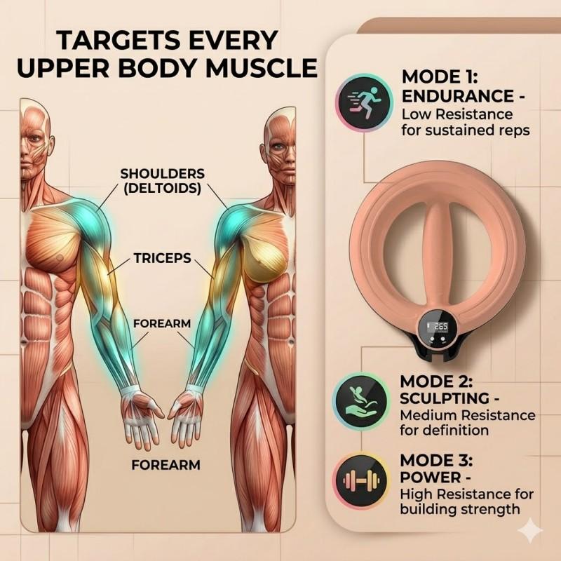 2026 Upgraded Hand Crank Trainer 360° Rotating Wrist & Forearm Trainer for Men and Women, Grip Strengthener Chest and Arm Trainer, Upper Body Strength Tool for Arms, Shoulders & Chest, Portable Home Gym Fitness Equipment Summervibes 2026 Upgraded Hand Crank Trainer 360° Rotating Wrist & Forearm Trainer for Men and Women, Grip Strengthener Chest and Arm Trainer, Upper Body Strength Tool for Arms, Shoulders & Chest, Portable Home Gym Fitness Equipment Summervibes