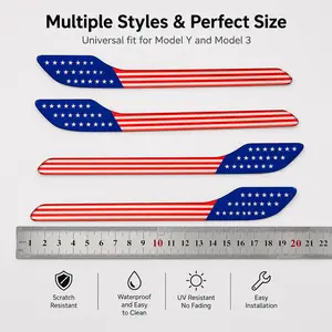 Tesla Door Handle Protector Stickers for Model 3/Y, Scratch Resistant Car Door Handle Wrap, Waterproof UV Resistant Exterior Protective Decals, Easy Install Anti-Scratch AccessoriesAutomotive Accessories#CarMods #AutoAccessories #VehicleProtection