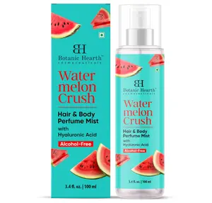 Watermelon Hair Perfume & Body Mist, Long-Lasting Hair Deodorizer & Body Scent for Women & Men, Alcohol-Free Clean Fragrance Hair Spray For Everyday Wear, All Day Freshness, 3.4 Fl Oz