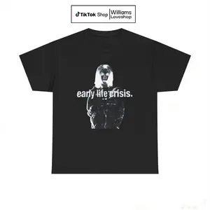 Graphic Early Life Crisis Album T-Shirt Tee - Nettspend Unisex Heavy Cotton Tee