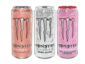 Monster Energy Ultra Variety Pack, PKZSD, Sugar Free Energy Drink, 16 Ounce | Pack of 15