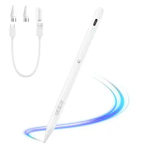 Pencil for Apple iPad & Android Tablets, Fast Charge Stylus Pen, Compatible with iPad 2025–2018 A16/10th Gen, A16/11–6th Gen, Air 11"/13" M3/M2/5th–3rd, Pro 13"/11"/M4/12.9", Mini A17 Pro/6/5th, Palm Rejection, Tilt & Pressure Sensitivity