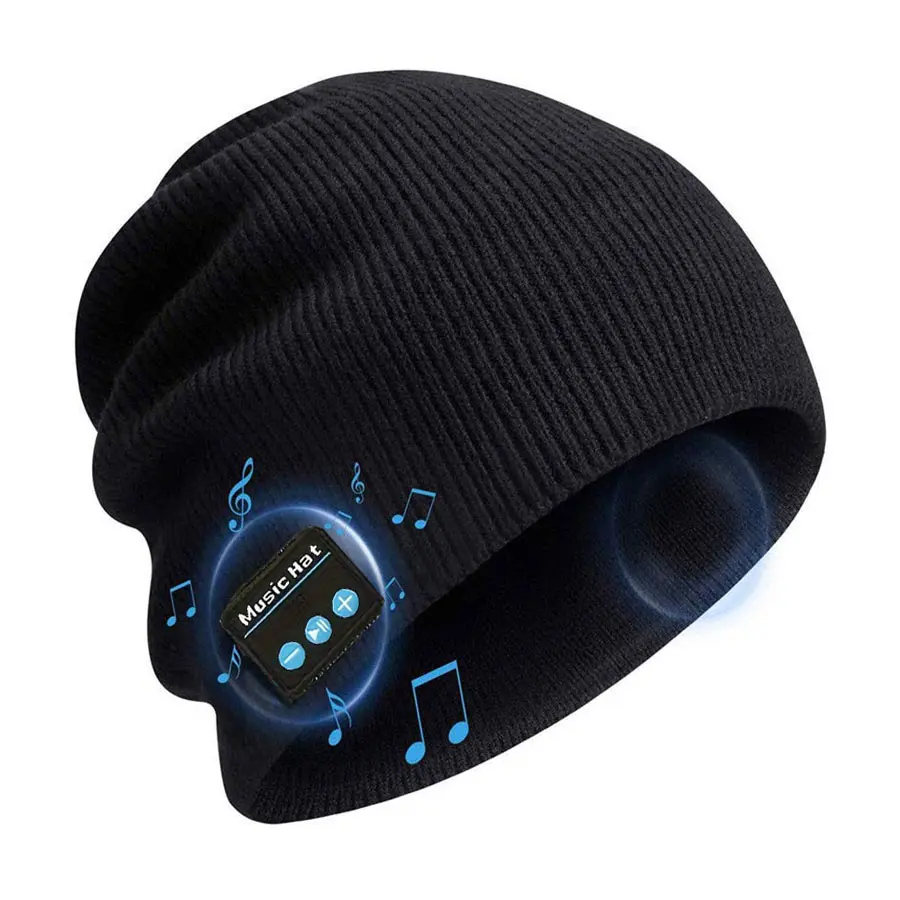 Wireless Beanie Hat Headphones, Rechargeable Smart Wearable Audio Devices for Men & Women, Unique Gift Idea for Men Dad Husband