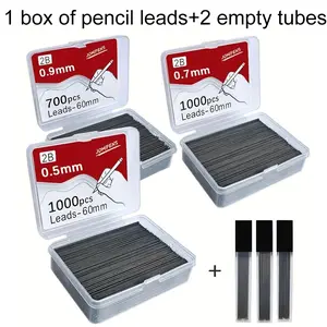 1 Box 0.5mm/0.7mm/0.9mm Mechanical Pencil Lead, Refillable Pencil Lead for Drawing Drafting, School Supplies, Stationery Office Supplies, Office School Supplies