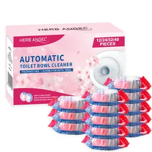 RV Dual Color & Dual Effect Automatic Toilet Bowl Cleaners Tablets （home essentials） 12 24 32 40 Pack Effective Cleaning Solution Odorless Safe Granules