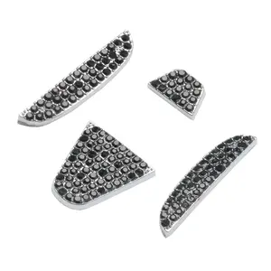 Rhinestone Decor Car Steering Wheel Cover, 1 Set Car Steering Wheel Decorative Cover for Honda Civic Accord Insight Passport City Pilot CR-V HR-V XR-V UR-V Fit, Decoration, Car Interior Decor, Car Accessory