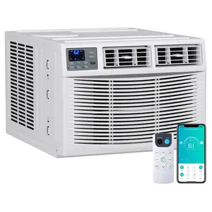 5-in-1 Window Air Conditioner and Heater Combo – Smart AC for Large Rooms, Cooling, Heating, Dehumidifier, Quiet Fan, WiFi Remote – Alexa/Assistant Compatible