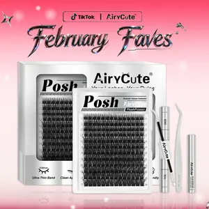 Posh | Voluminous Queen Lashes | Unstoppable Lashes You've Been Waiting For | Lashes with Ultra-Dense, Waterproof, Long-Lasting Lashes | Volume Style | Beginner-Friendly DIY Lashes for a Flawless | Trendy & Must-Have Clusters