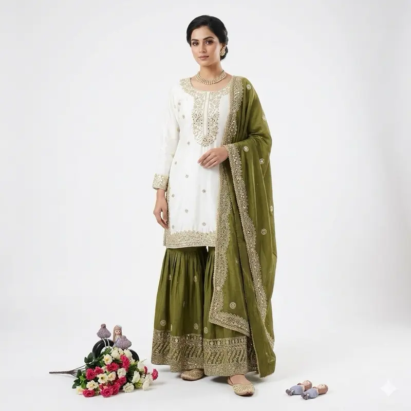 Women's Red Long Sleeve Maxi Dress, Elegant Indian Style Embroidered Gown, Comfortable & Modest Women's Clothes for Party or Daily Wear, Gowns, Lady, Casual Modesty Dress