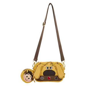 Loungefly Disney Pixar Up Dug Faux Fur Sling Crossbody Bag with Coin Bag
