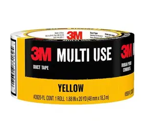 1.88 in. x 20 Yds. Multi-Use Yellow Colored Duct Tape (1 Roll)