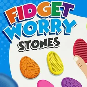 Portable Durable Silicone Fidget Stones, Stress Relief Fidgeting Toys for Classic & Novelty Toys & Hobbies Play