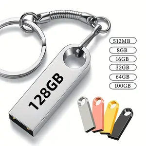 High-Speed USB Flash Drive 128GB 100gb 64GB 32GB 16GB, Portable Keychain Storage Stick, Data Storage Device for Daily Use, USB Memory Stick