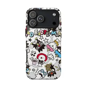 Kawaii Bad Badtz-Maru iPhone Case – Colorful Sanrio, Phonecase for 17 16 15 14promax - Gift