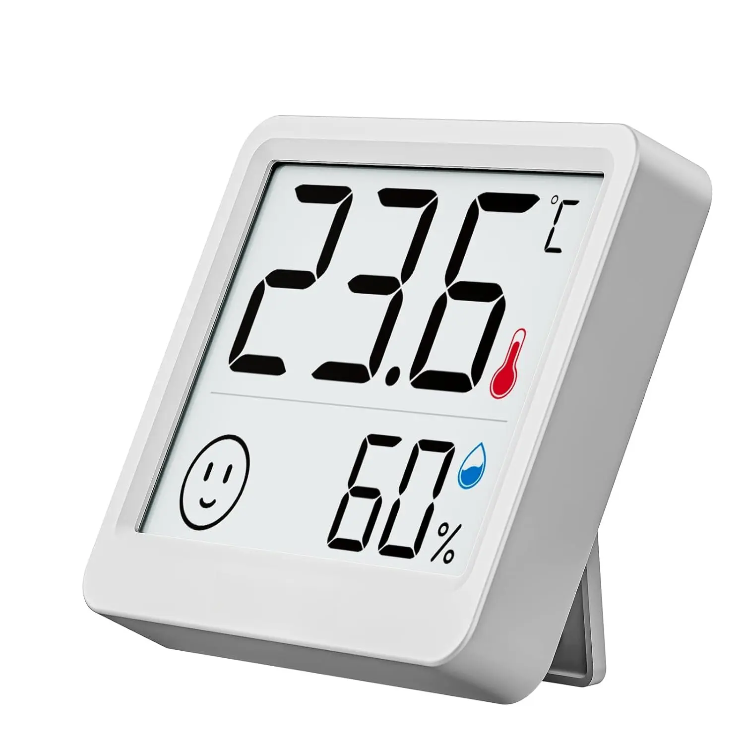 Mini Digital Hygrometer Indoor Thermometer with Temperature and Humidity  for Bedroom, Reptile , Guitar Case, Greenhouse and Cellar Closet, Fahrenheit or  Celsius