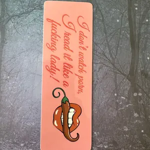 Spicy lady laminated bookmark Spicy lady laminated bookmark
