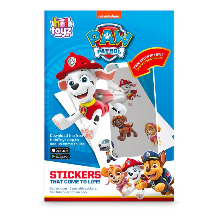PAW Patrol AR Stickers Multipack – 3D Augmented Reality Sticker Bundle for Kids (3 Pack, 6 Pack, 12 Pack)