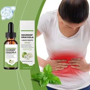【GRAB 3 NOW】Pure Soursop Graviola Bitters Liquid Drops - High Absorption Natural Flavor Herbal Supplement for Cell Support & Regeneration, Immune & Gut Health, Healthcare Metabolic Health Supplement, Edible Fitness Dietary Boost